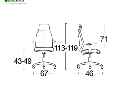 Kursi Direktur Savello type Orbit HA