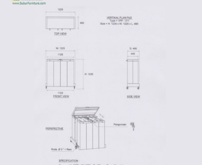 Lemari Gambar Alba type VPF-311