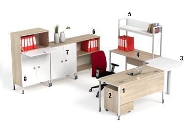 HighPoint Meja Kantor Kozy Terra Series Subur Furniture 