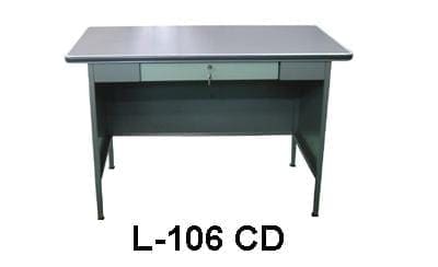 Lion Meja  Kantor  Besi Berikut Laci type L 106 CD Subur 