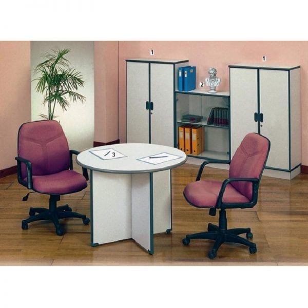  Meja  Kantor Uno Classic Series Warna  Grey  1 Subur 