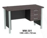 VIP Meja Kantor 1/2 Biro Berikut Laci type MM 301