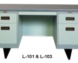 Lion Meja Kantor Besi Berikut Laci type L 101