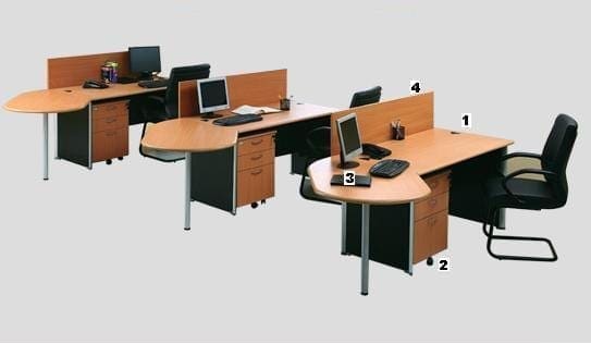  Meja  Kantor  Modera E  Class 3 Subur Furniture Online Store