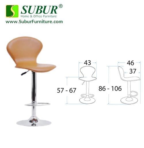 Kursi Bar Resto Ergotec 103 B | Subur Furniture Online Store