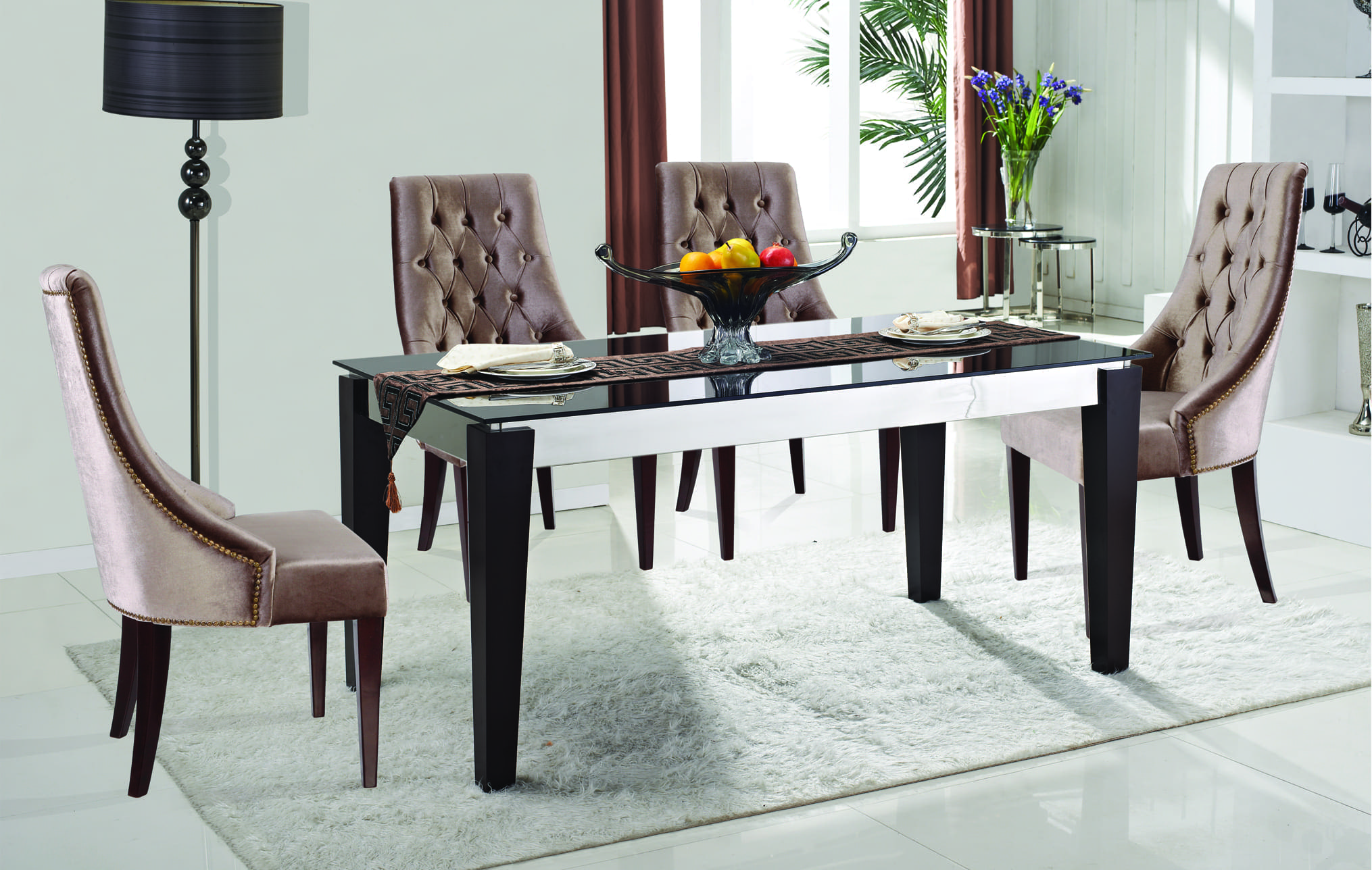 Meja Aveda Elwood Stainlees Steel Subur Furniture Online Store