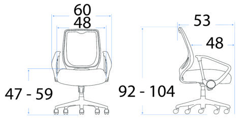 kursi kantor ergotec 848 S