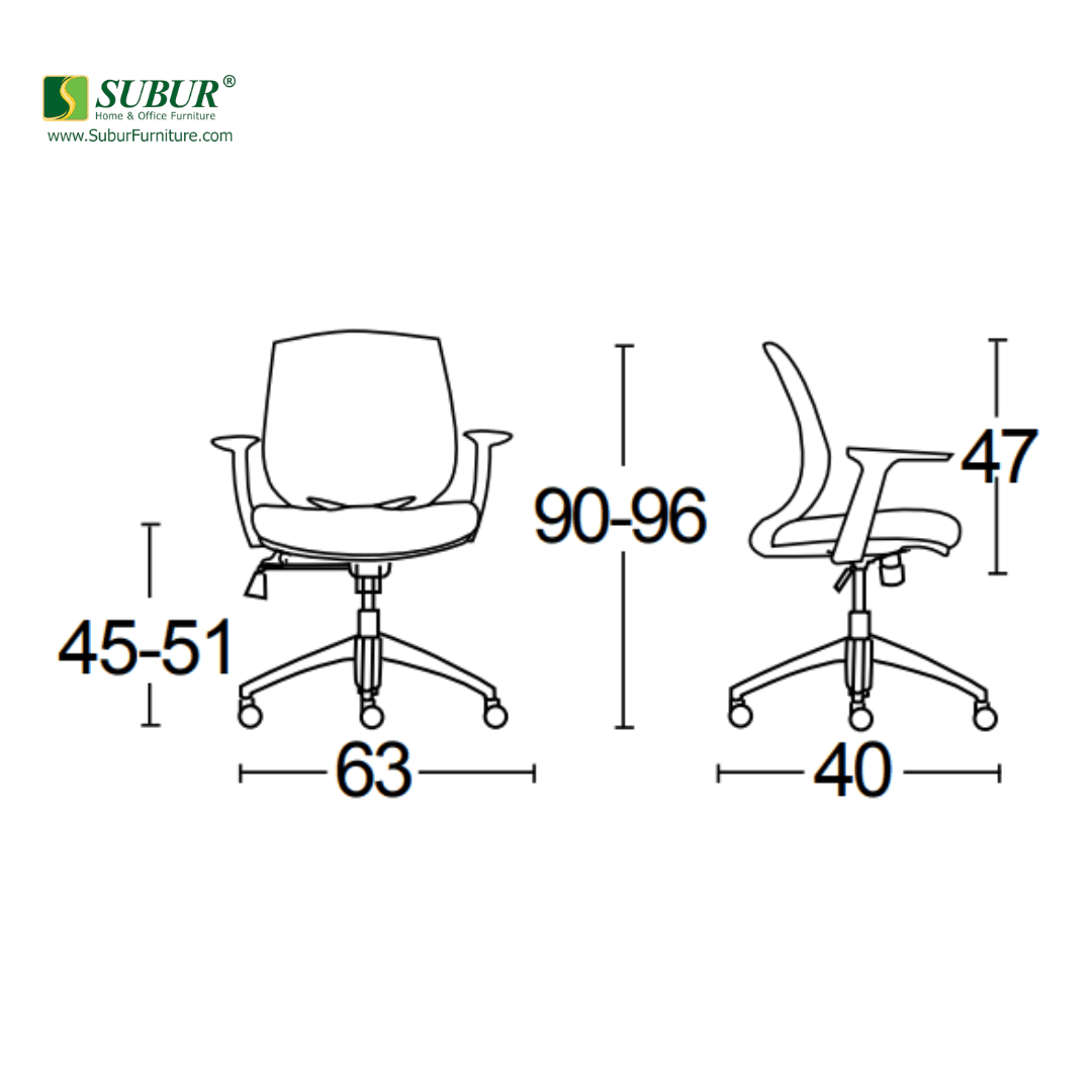 Mirro GT1A Kursi Kantor Savello
