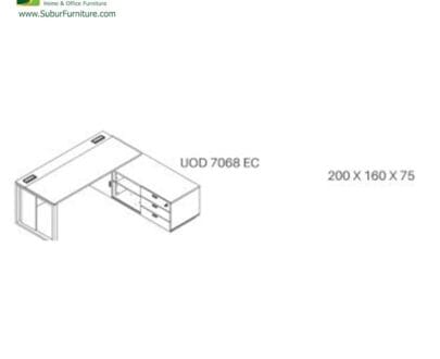 Meja Kantor Uno UOD 7068 ECR