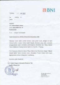 testimony chubb dari bni
