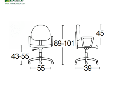 Kursi Kantor Savello type Duplo GT1