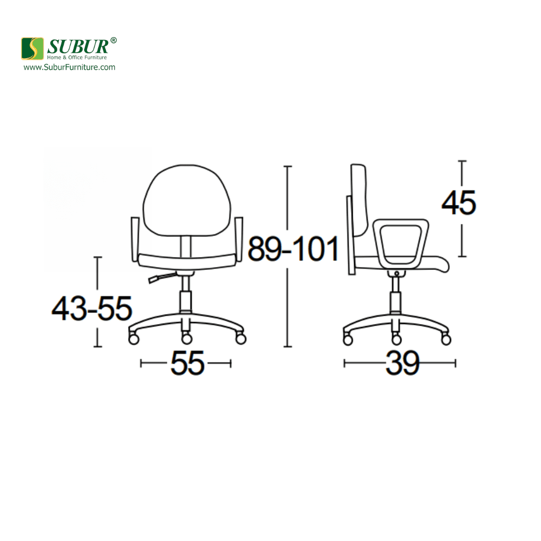 Kursi Kantor Savello type Duplo GT1