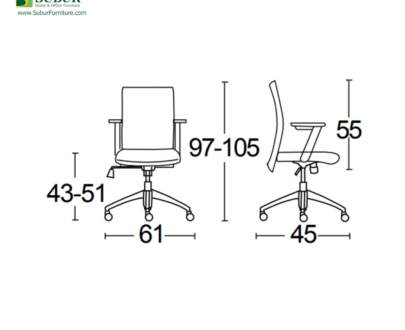 Kursi Kantor Savello type Combi Pro LT1
