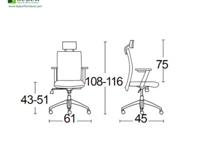 Kursi Kantor Savello type Combi Pro HT1