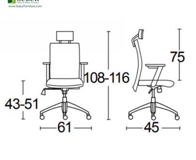 Kursi Kantor Savello type Combi HTZA