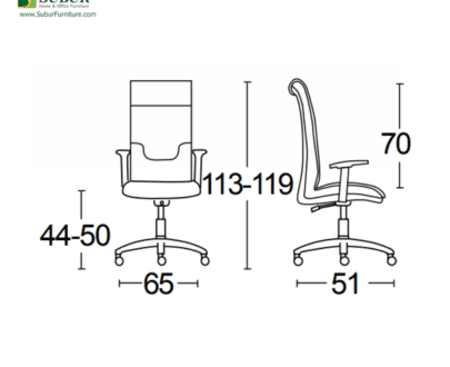 Kursi Kantor Savello type Caspia HA