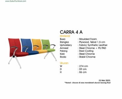 Kursi Tunggu Indachi type Carra 4 A