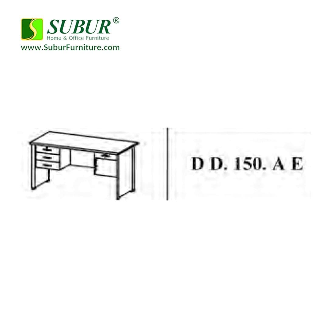 Meja Kantor Indachi Tipe Dd 150 Ae Subur Furniture Online Store