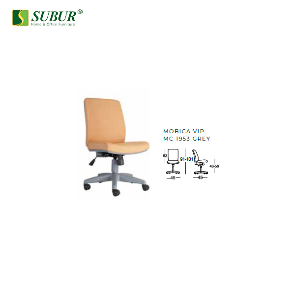 MC 1953 Grey Kursi Kantor Chairman