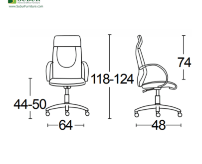 Kursi Kantor Savello tipe Empire HKCA