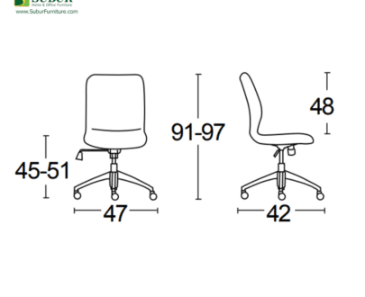 Kursi Kantor Savello tipe Mito GA