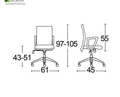 Kursi Kantor Savello tipe Combi PRO LT0A