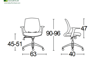 Kursi Kantor Savello tipe Mirro Pro GT1A