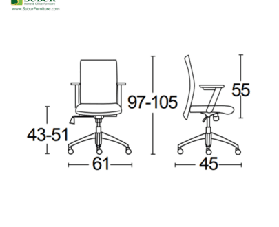 Kursi Kantor Savello tipe Combi PRO LT1A