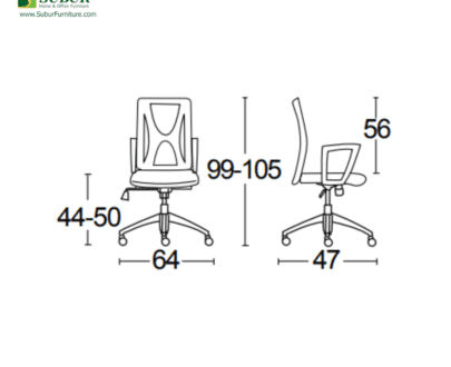 Kursi Kantor Savello tipe Meshmallow HT0A