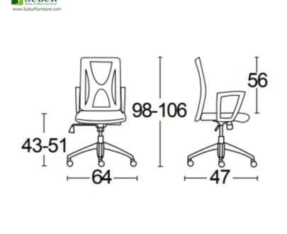 Kursi Kantor Savello tipe Meshmallow HT0