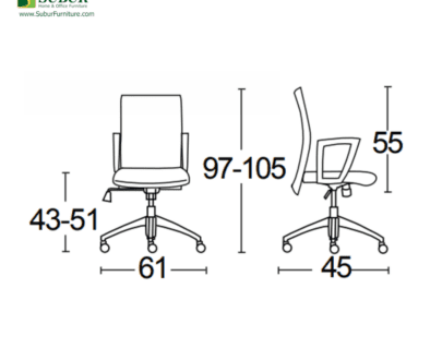 Kursi Kantor Savello tipe Combi LT0A