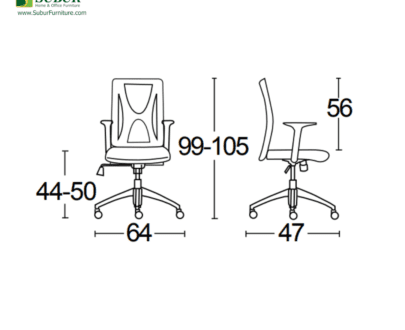Kursi Kantor Savello tipe Meshmallow HT1A