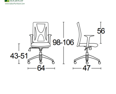 Kursi Kantor Savello tipe Meshmallow HT1