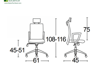 Kursi Kantor Savello tipe Combi HT0A