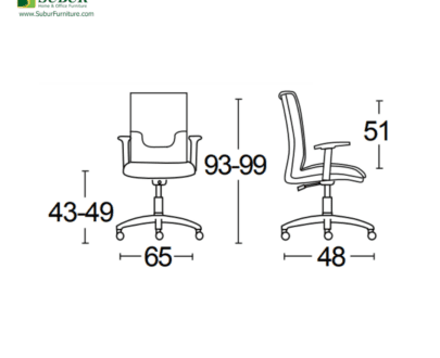 Kursi Kantor Savello tipe Caspia LK