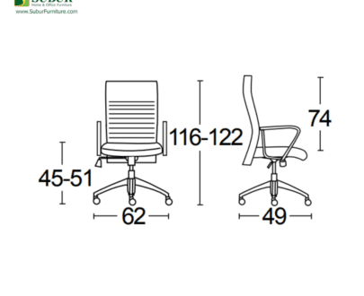Kursi Kantor Savello tipe Bravo H