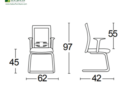 Kursi Kantor Savello tipe Legacy VT1A
