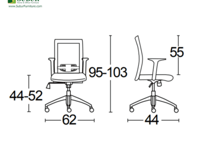 Kursi Kantor Savello tipe Legacy LT1A