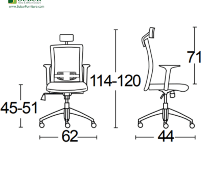 Kursi Kantor Savello tipe Legacy HT1A