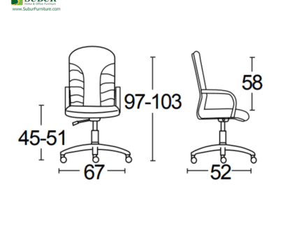 Kursi Kantor Savello tipe Kingdom LKC