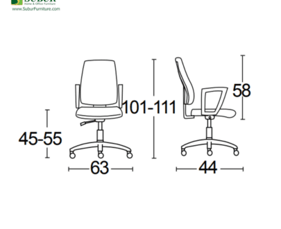 Kursi Kantor Savello tipe Impresa PRO HT0