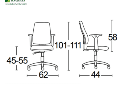 Kursi Kantor Savello tipe Impresa HT1