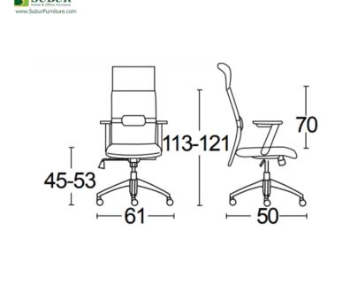 Kursi Kantor Savello tipe Flexo HTZ0