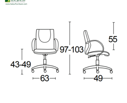 Kursi Kantor Savello tipe Empire LKCA