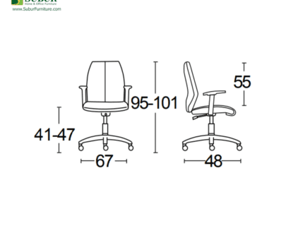 Kursi Kantor Savello tipe Orbit LK