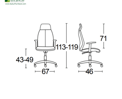 Kursi Kantor Savello tipe Orbit HKA