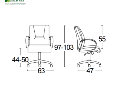 Kursi Kantor Savello tipe Onyx LKCA