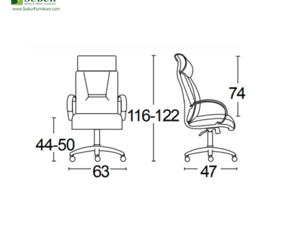 Kursi Kantor Savello tipe Onyx HKCA