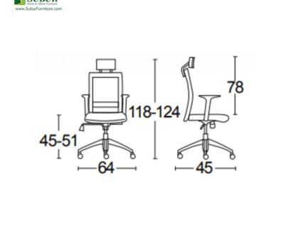 Kursi Kantor Savello tipe Tiro Ht1