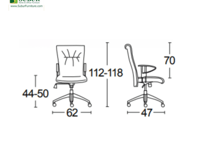 Kursi Kantor Savello tipe Tera HKA